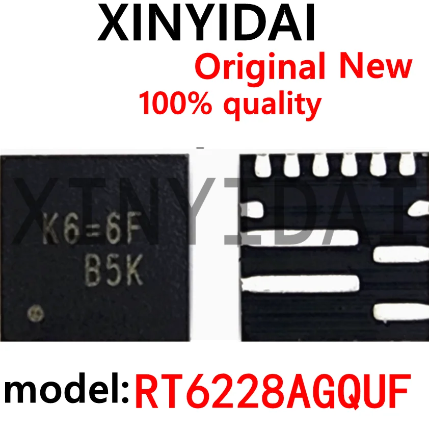 

5PCS RT6228AGJUF RT6228A silk screen K6=RICHTEK QFN