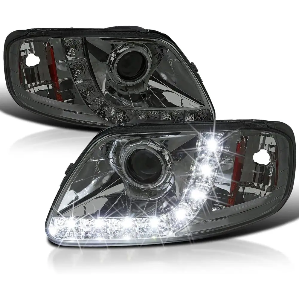 

LED Projector Headlights for 1997-2003 Ford F-150, 1997-2002 Expedition, 2004 Heritage, Pair Set