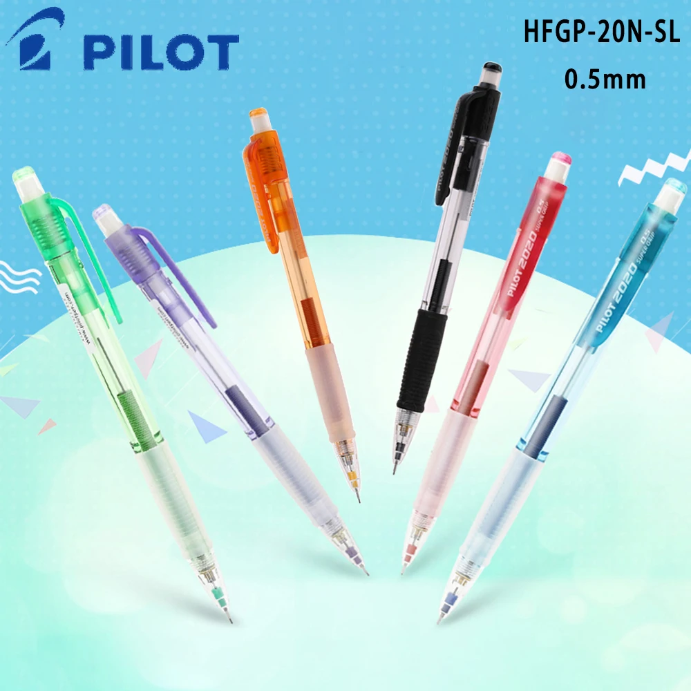 

Japan PILOT Transparent Color Rod Automatic Pencil HFGP-20N-SL Shake Out The Lead Not Easy To Break The Core 0.5mm Stationery