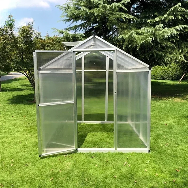 

metal frame backyard agricultural aluminium flower greenhouse