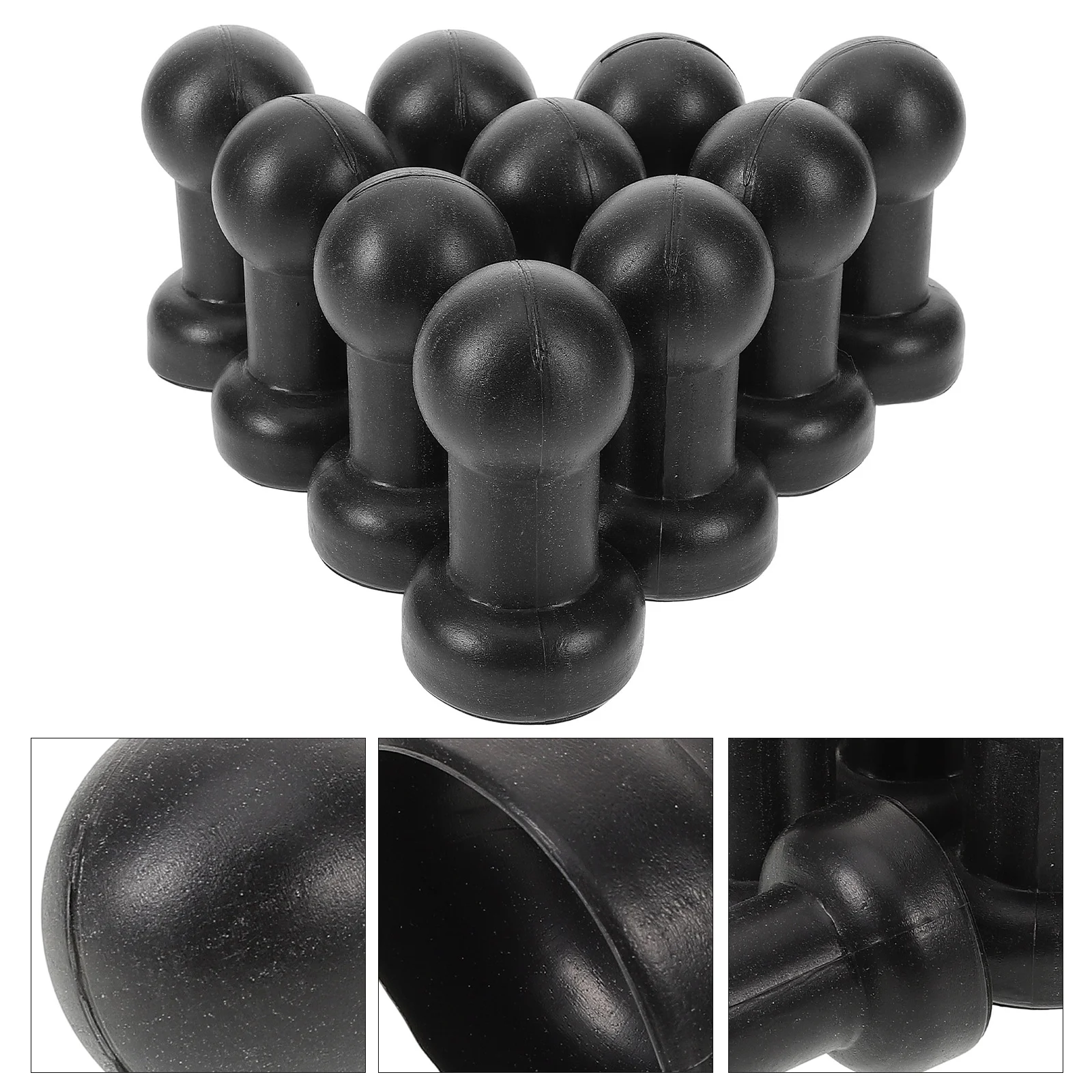 Trampolim Top Hat Parte Compacta, Coisa Pequena Pole Cover, Polos Caps, Tubo De Plástico, Resistente Ao Desgaste Rod Parts, Suprimentos, 10 pcs