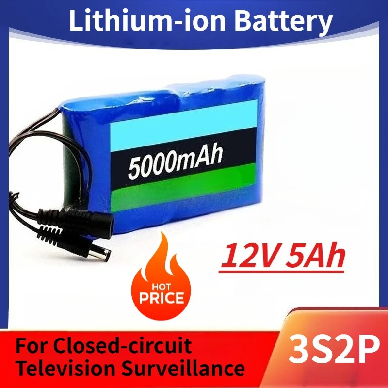 

3S2P 12V 5Ah 18650 Lithium-ion Battery for Closed-circuit Television Surveillance
