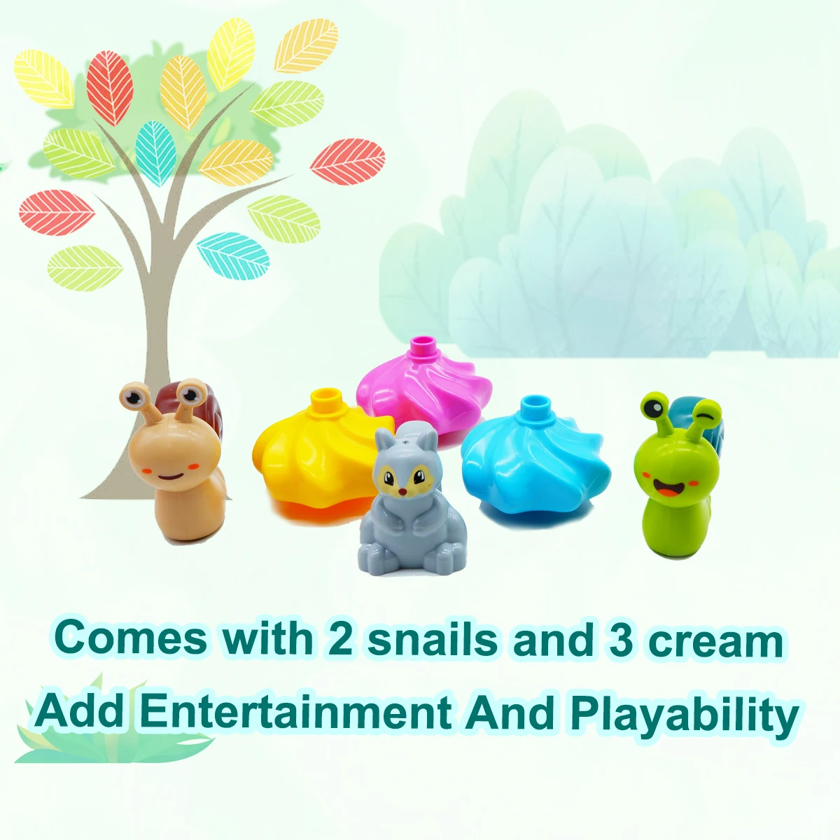 Big Size Building Blocks Set Compatible Duplo Animals Train Model Toddlers Educational Toys Gifts