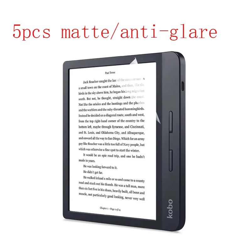 Protetor de tela anti-reflexo, filme plástico macio fosco, adequado para Kobo Clara Color 2024, Kobo Libra Color 2024, 5pcs