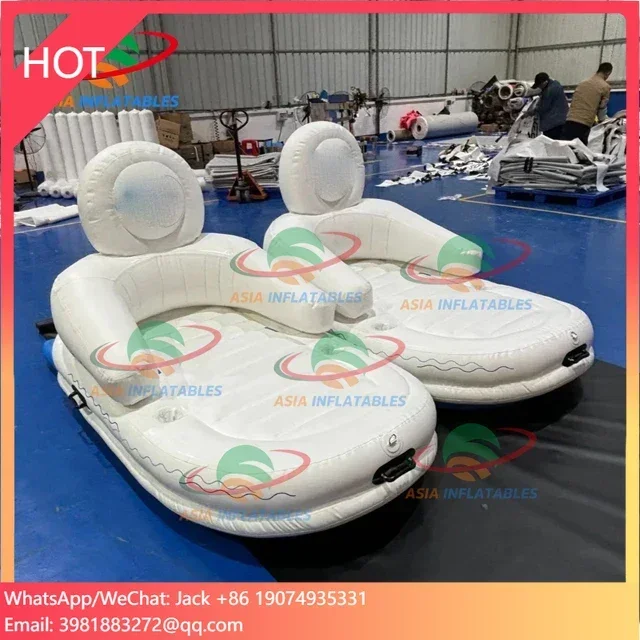 New Design DWF Sofa Inflatable Drop Stitch Towable Sofa Inflatable Single Seat Floating Games