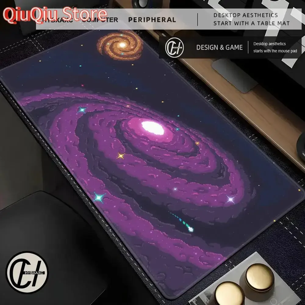 Pixel Pink Clouds Mouse Pad Sky Large Mousepad PC Gaming Accessories Pad Cute Landscape Rubber Computer DeskMat Xxl Extended Pad