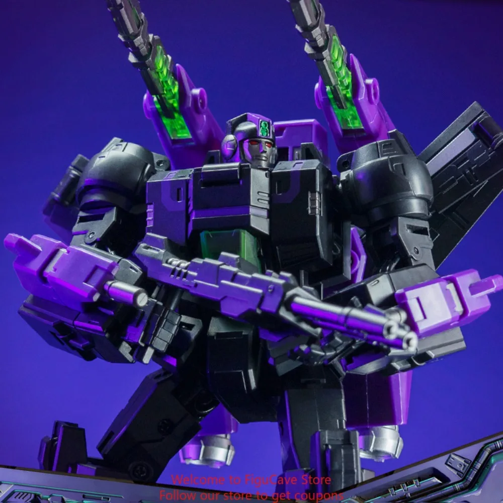 변형 장난감 진바오 TNT01B 스카이 썬더 레드 플레임 스카이 파이어 우주선 소형 로봇 모델 액션 피규어 컬렉션 선물