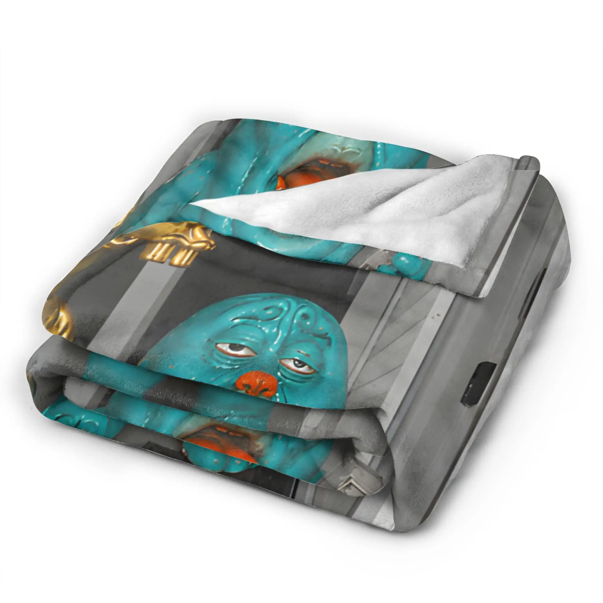 There is Motion at Your Front Door Tung Tung Tung sahur Meme Blankets Winter Warm Throw Blanket Adults Bedroom Flannel Bedspread
