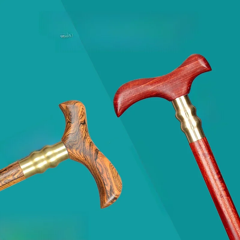 high-end-real-wood-red-sandalwood-cane-gentleman's-copper-wood-lightweight-anti-slip-elderly-walking-stick-rubber-traction-sy