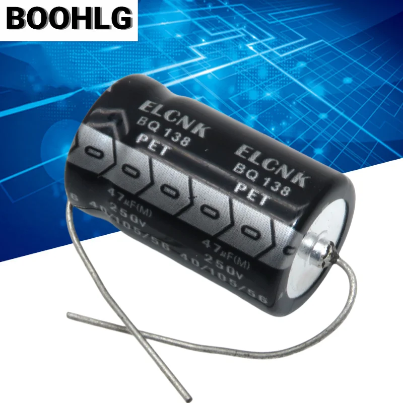 5PCS ELCNK 250v 350v 47UF 450v 47UF axially polarized 250V 47uf aluminum electrolytic capacitor 16X31mm