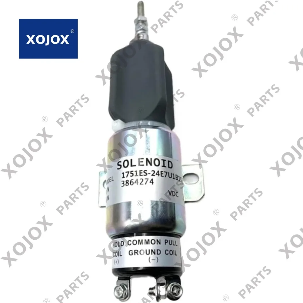 

Соленоид отключения подачи топлива XOJOX 24 В 3864274 1751-2467UIBIS5A SA-3766T-24 ME441329, совместимый с Caterpillar Komatsu Hyund