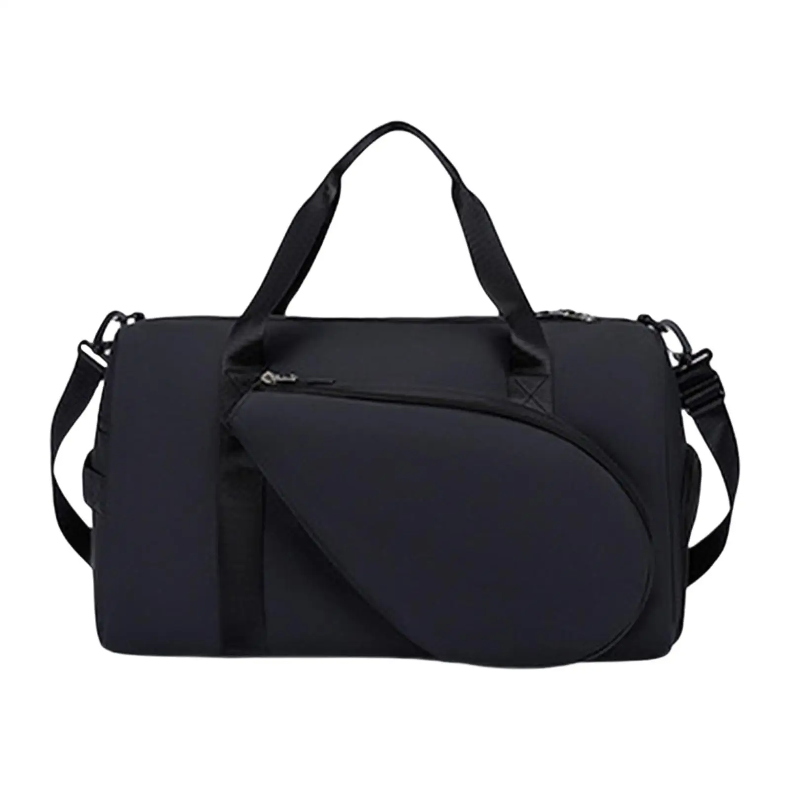 

Tennis Tote Adjustable Handle Storage Fitness Shoes Holder Tennis Racket Bag Black