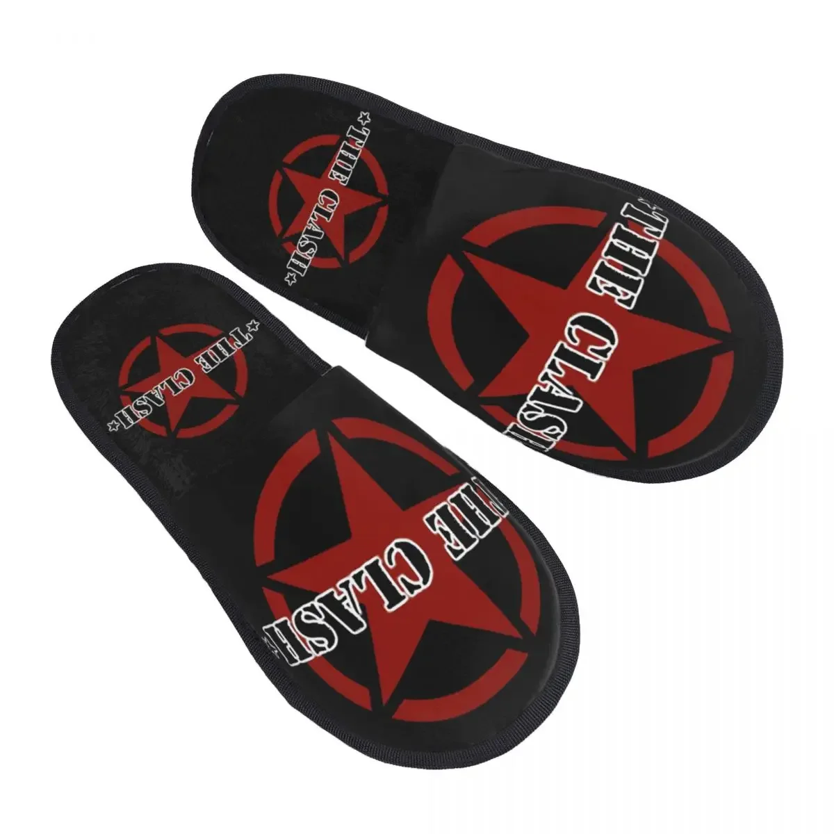 The Clash Bolt Logo Men Women Furry slippers nice-looking special Home slippers pantoufle homme