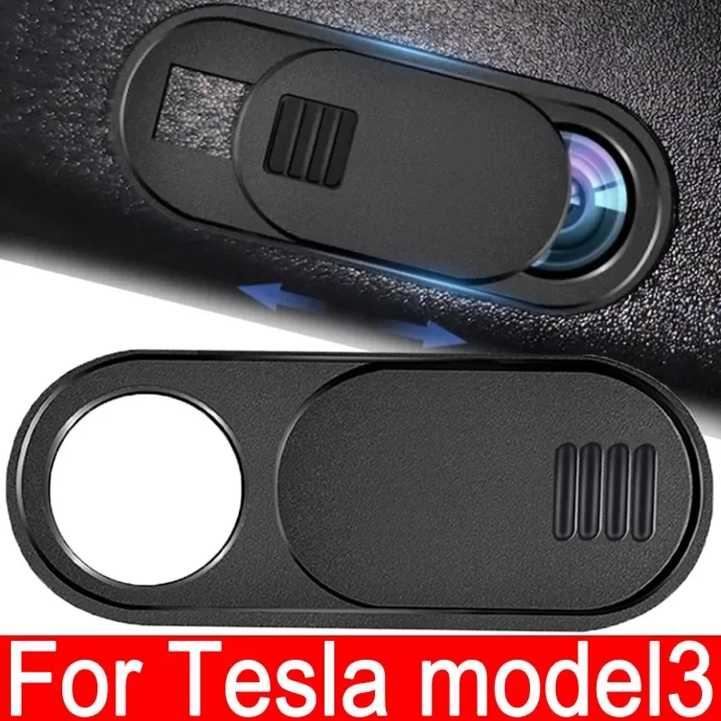 Camera Covers for Tesla Model 3 Y Webcam Slide Blocker Privacy Protector ABS Fixed Anti-peep Sliding Camera Cover for Pc Laptop