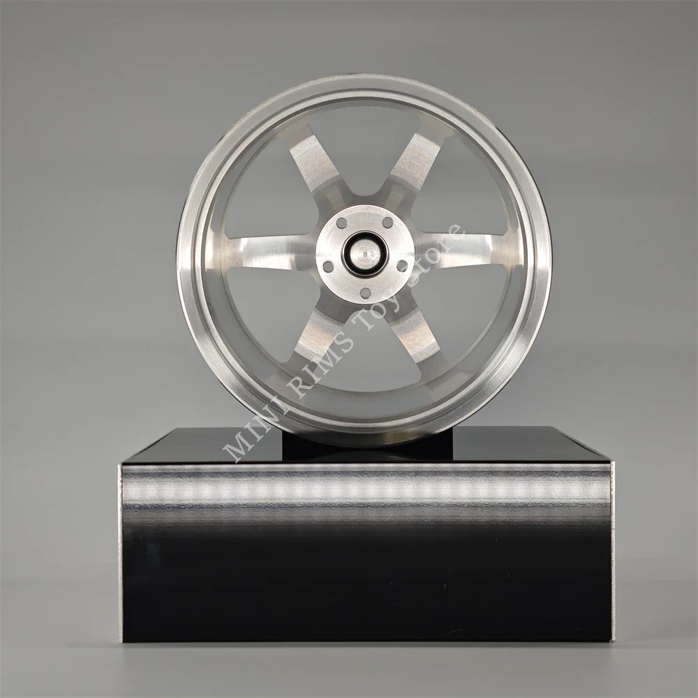 New Precision 1:5 Scale Forged Aluminum Rims Miniatures 10 Cm Wheels Car Model Modified Ornament DIY Hobbyists Gift