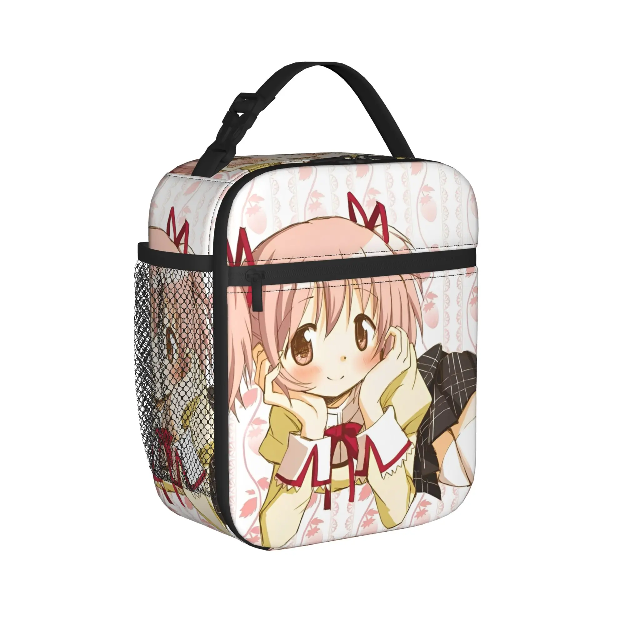

Puella Magi Madoka Magica Insulated Lunch Bags Leakproof Lunch Container Thermal Bag Tote Lunch Box College Outdoor Girl Boy