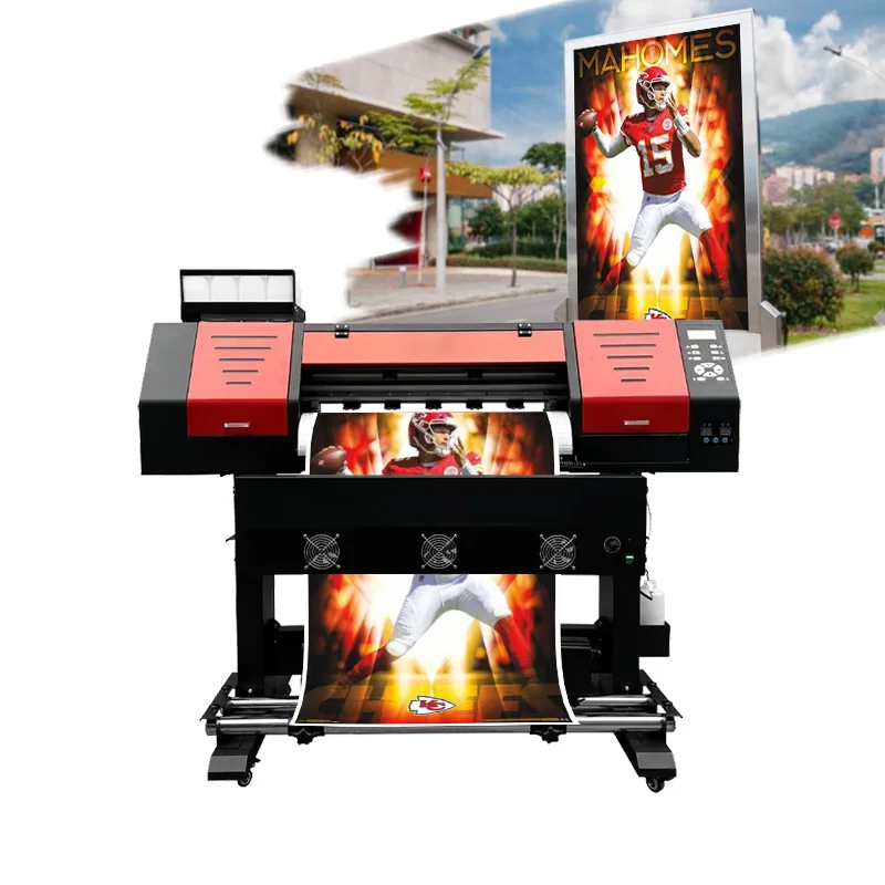 70cm /1.3m/1.6m/1.8m inkjet printer XP600/DX5/i3200 print head vinyl banner canvas eco solvent printer.