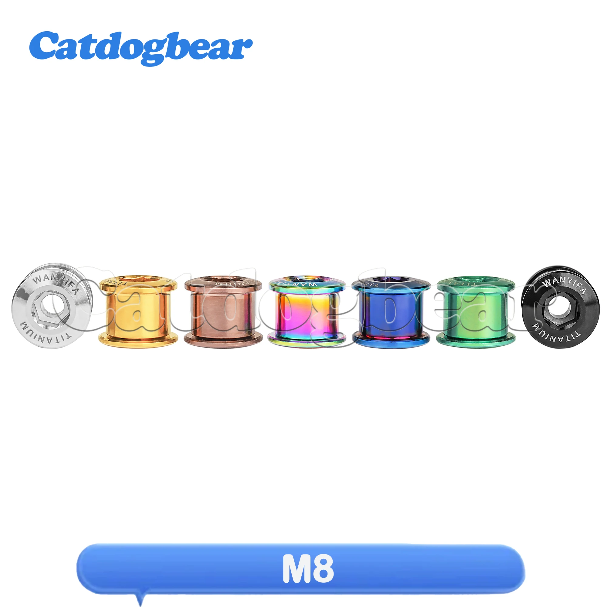 

Catdogbear Titanium Bolts M8 crankset locks For Motorcycle