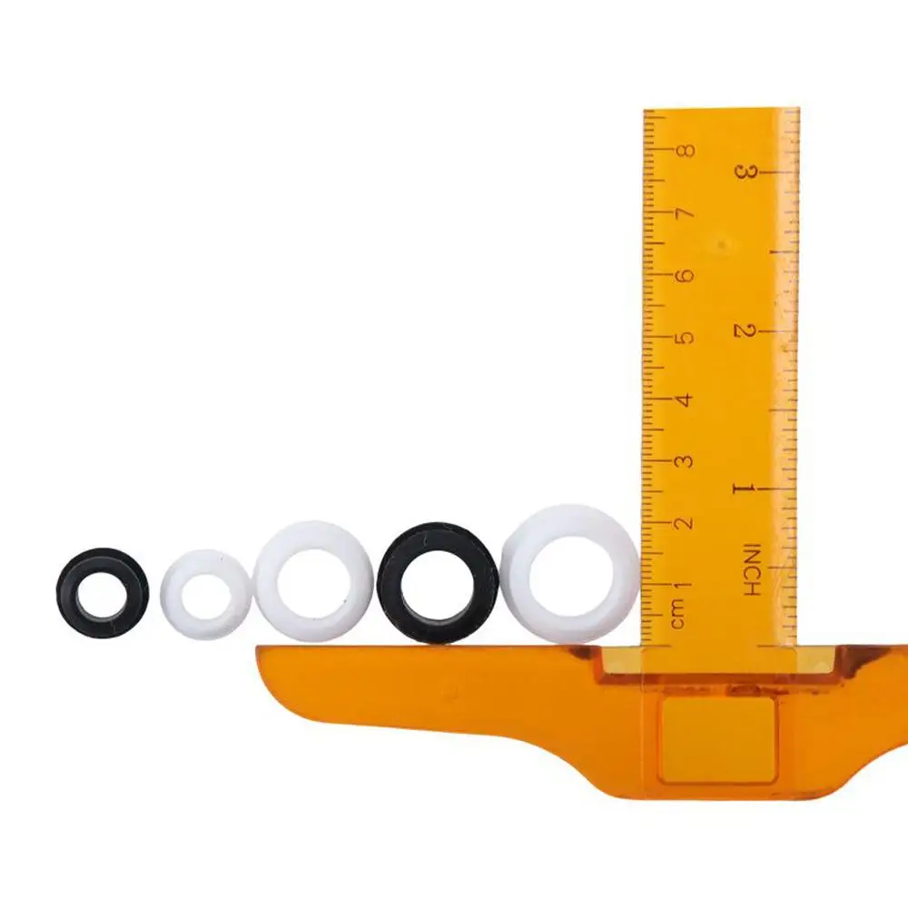 4Pcs Round Rubber Grommets Black White Silicone Rubber Rubber Plug Hole Grommet Cable Wire Hole Plug Electrical Box Cable Pipe