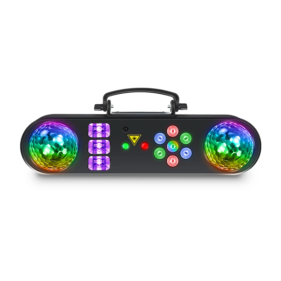 LED 5IN1Bracket Effect Light with Remote Control Mobile Stage Lighting Magic Ball Light With UV Strobe LED for DJ Disco Party