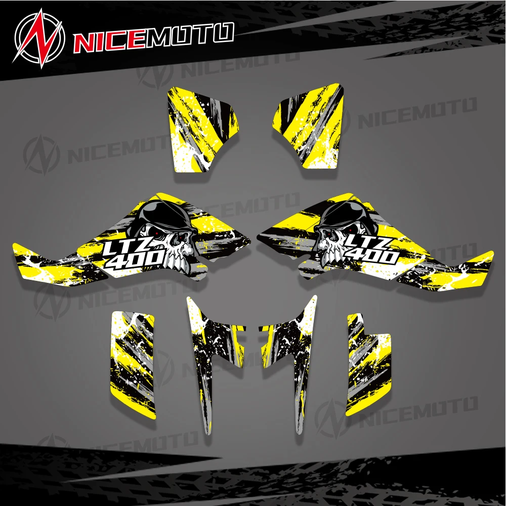 NICEMOTO LTZ400 Graphic Decals Sticker Kit DECO Dekor For Suzuki LTZ 400 2003 2004 2005 2006 2007 2008