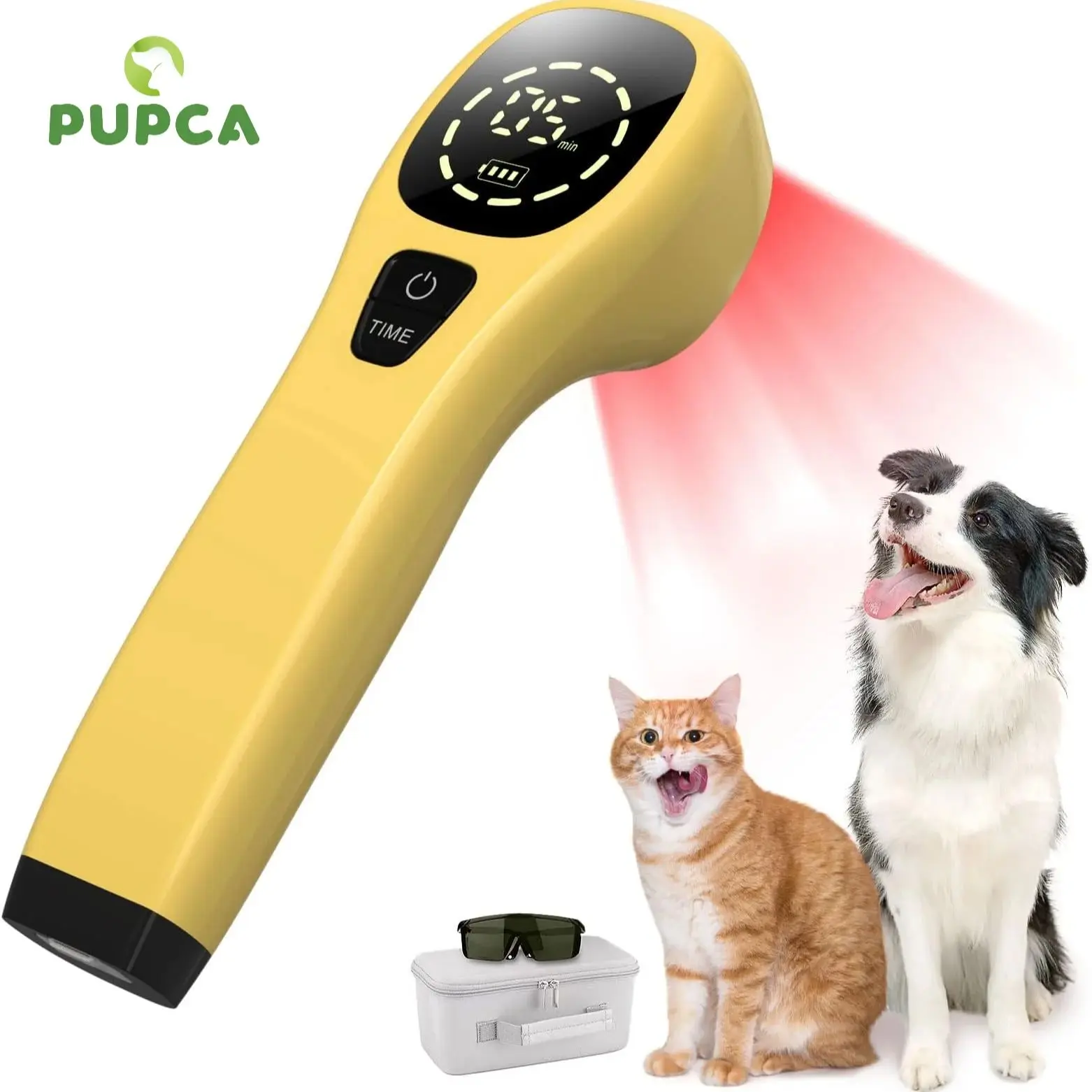 Puuca dispositivo veterinario per terapia della luce rossa per animali domestici 2 * 808nm diodi Laser terapia Laser a freddo per disturbi