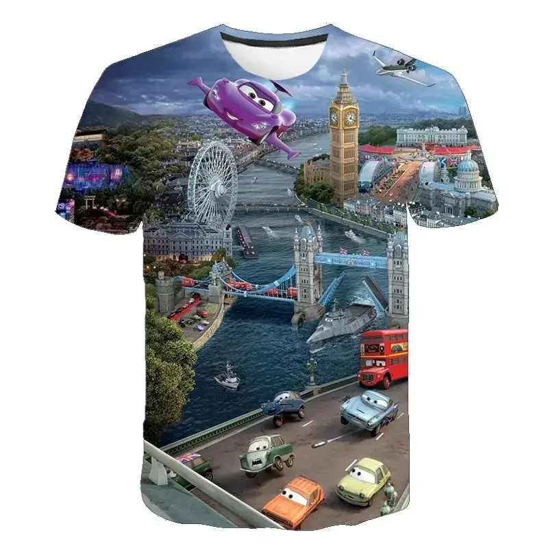 

New Summer Cars Fashion Funny T Shirt Children Birthday Gift Tshirts Baby Clothes Kids Boys Girls T-shirts 3D Printed Cartoon