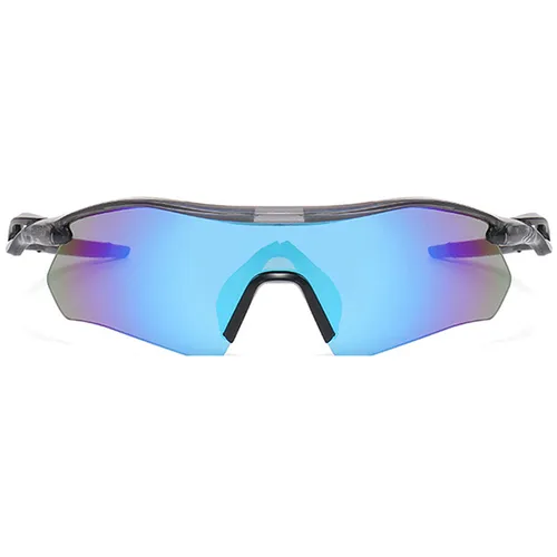 Imagen 2 del producto Gafas de sol para deportes al aire libre para hombre, Gafas de espejo de medio marco de marca, Gafas de sol de diseño clásico, Gafas UV400 para hombre