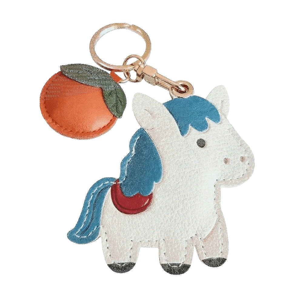 

Cartoon Horse Keychain Leather Chinese Zodiac Zodiac Pony Bag Charm Horse Ornament Year of Horse Horse Pendant Birthday Gift