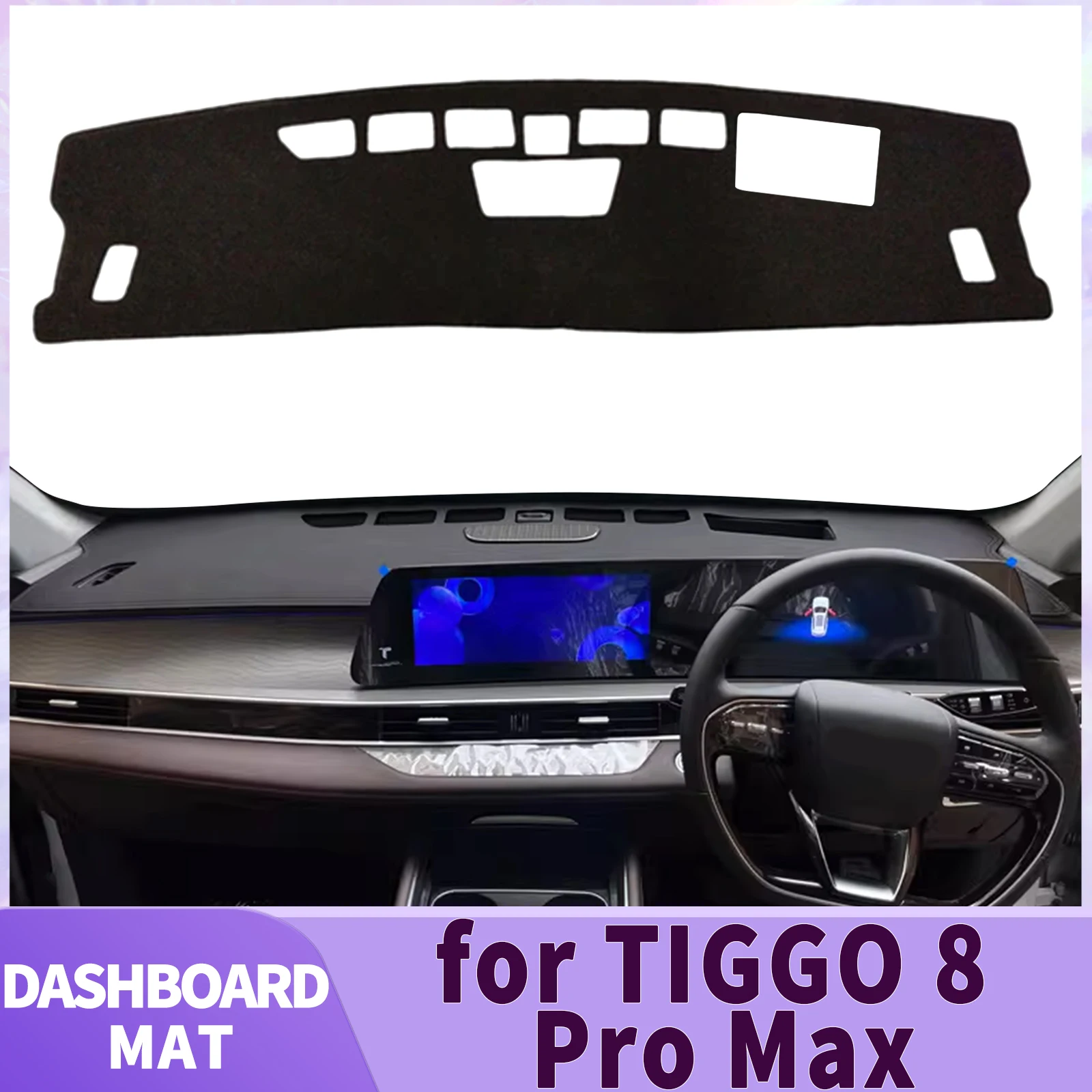 

fit for CHERY TIGGO 8 Pro Max 2024 2025 Car Dashmat Accessories Dashboard Cover Pad DashMat Sunshade Protective Carpet Leather