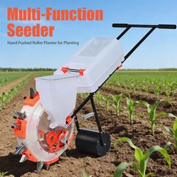 Multifunctional Hand Pushed Seeder for Peanuts Soybeans Corn and Grains Precision Seeder for Corn Roller Planter for Planting