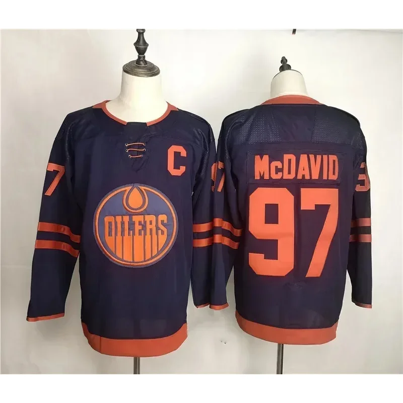 Connor McDavid  Jersey Canada Edmonton Ice Hockey Jersey 97 Classic Sweater Stitched Letters Numbers More Color US Size S-XXXL