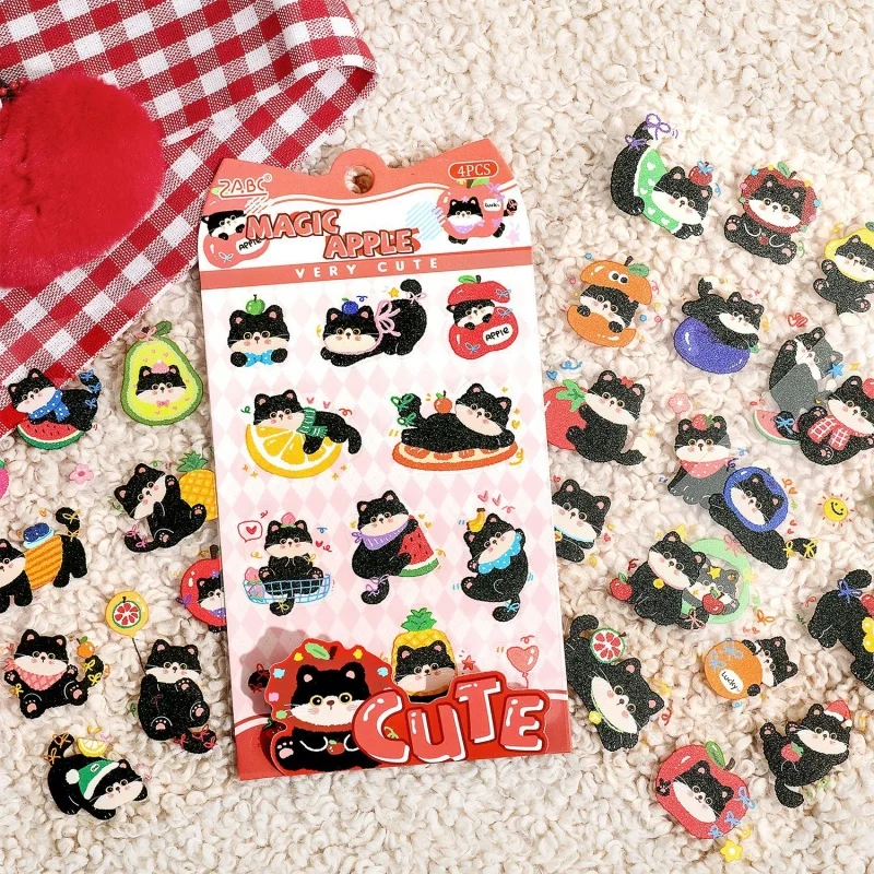 24pack/lot Kawaii Cat Stickers Cute Scrapbooking DIY Diary Decorative Stationery Sticker Album Stick Label