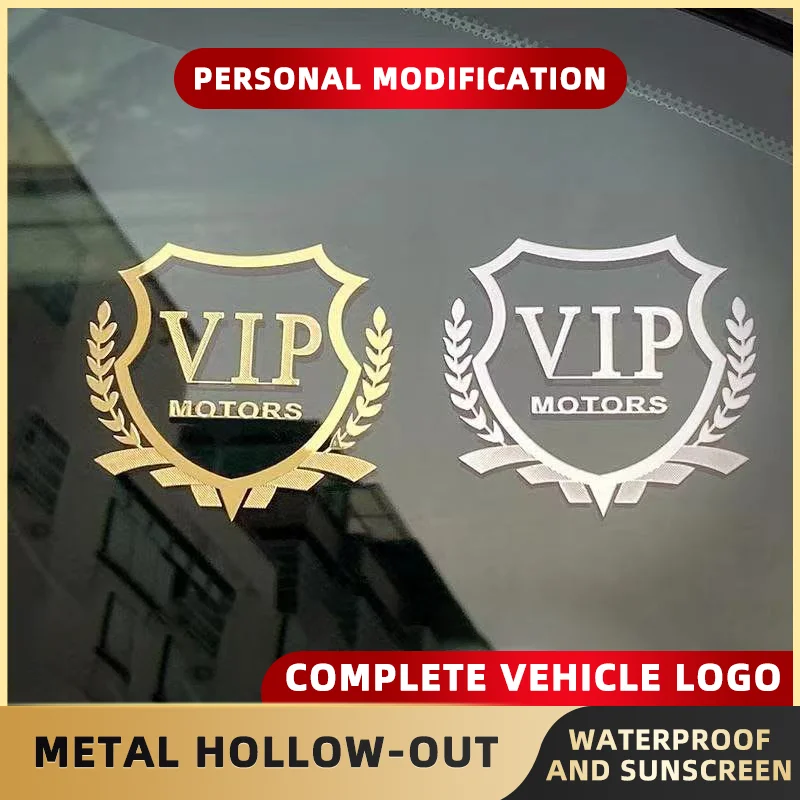 Autocollant en métal pour vitres latérales de voiture VIP, logo de carrosserie