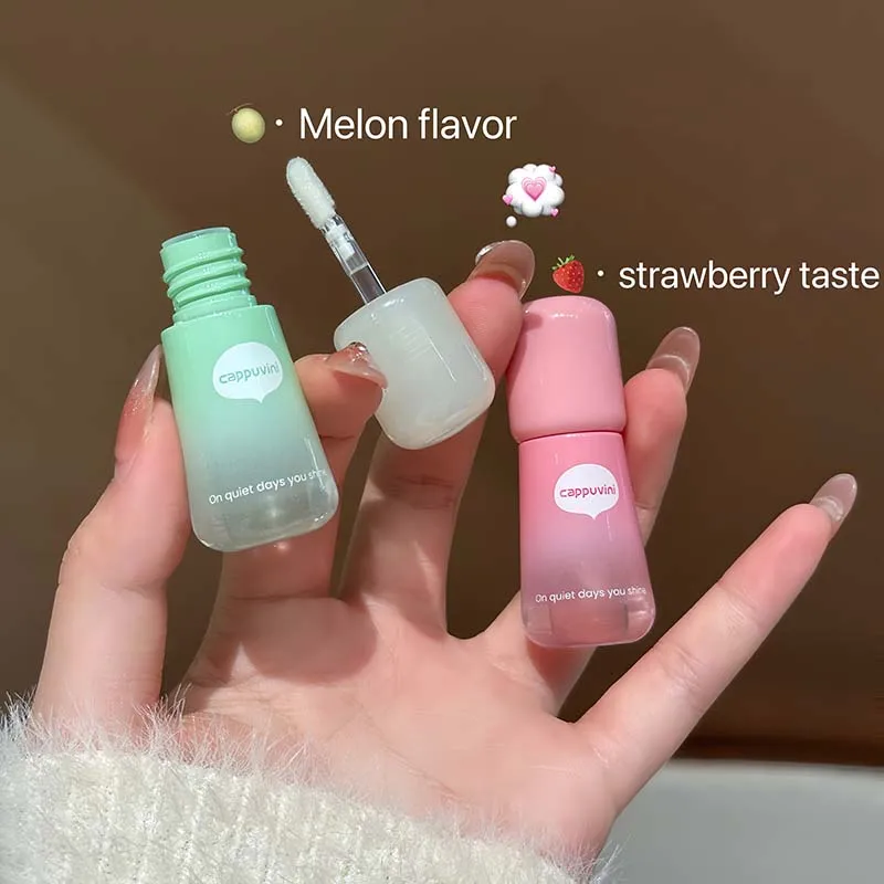 Cappuvini フルーティー保湿リップオイル Cear リップグロス ガラス唇 リップラインを軽減 リップケアに最適 リップクリーム