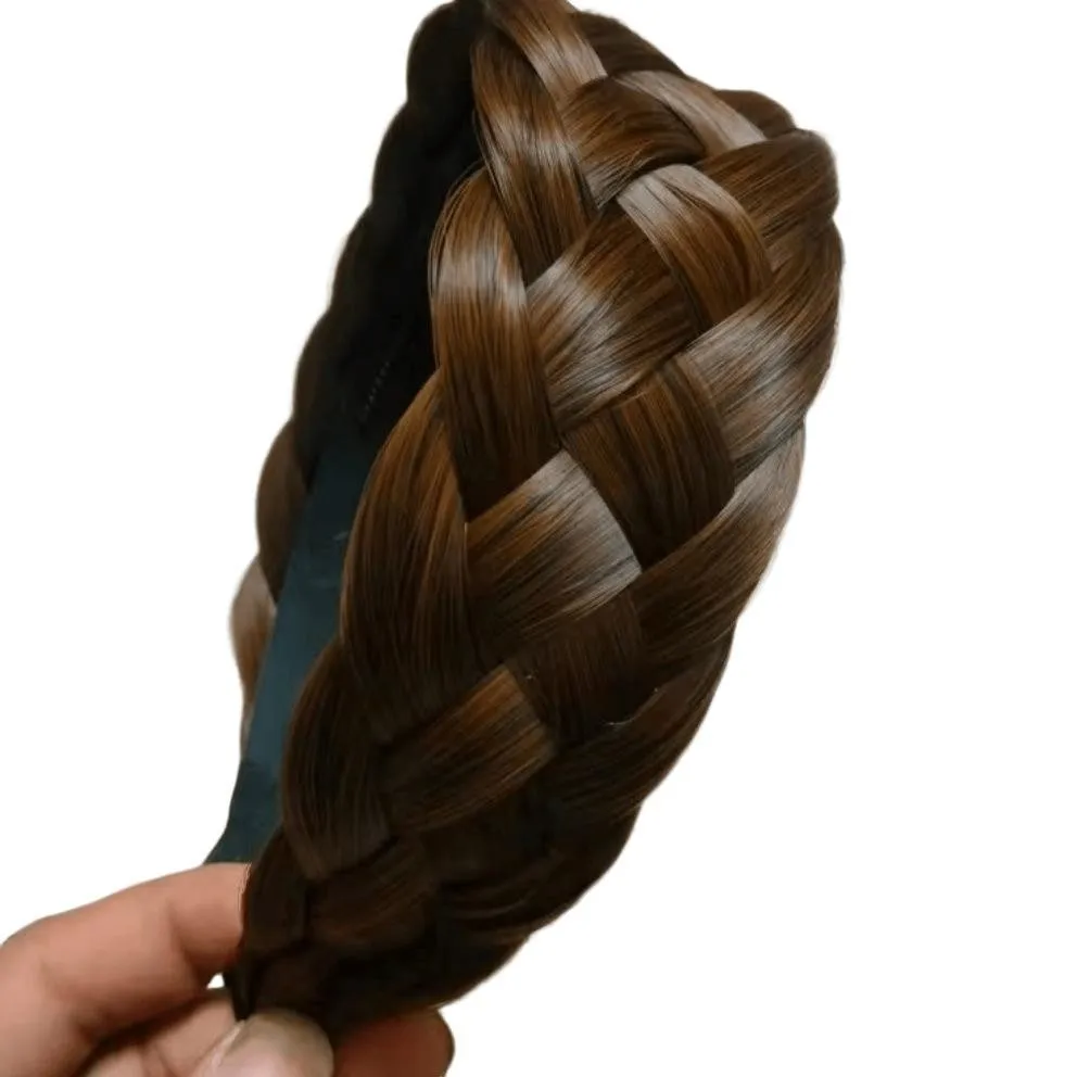 ربطة شعر نسائية بنمط جديد لزيادة حجم الشعر، مشبك شعر شعبي مضفر منفوش طبيعي، أداة إخفاء الشعر البيضاء #6