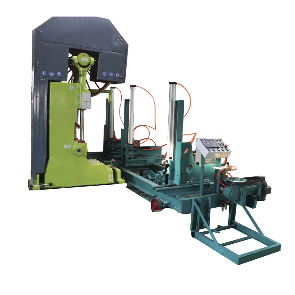 Vertical Band Saw with Hydraulic Log Carriage for Wood Cutting Heavy Sawmill Equipment for Timber/Lumber Processing