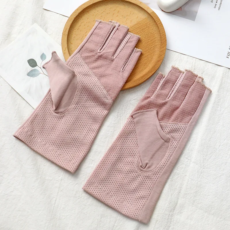 Guantes antiuv para uñas, protección de Gel UV, herramientas de manicura sin dedos, lámpara LED, secador de manos con radiación, 1 par