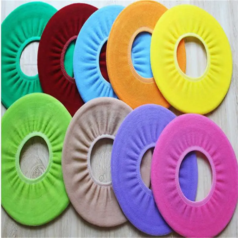 Bathroom O-Type Warm Plush Toilet Seat Cover Washable Seat Cover Cushion Soft Toilet Mat Color Random