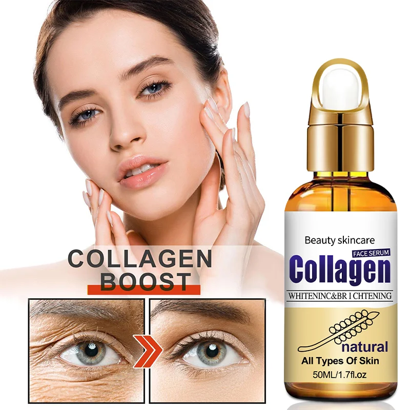 Disaar 100% Pure Collagen Serum Serum Moisturizing Skin Repair Whitening Anti Wrinkle Face Serum Acne Treatment 30ml