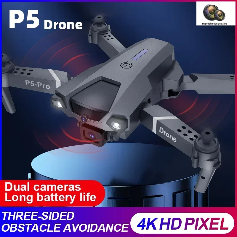 

NEW P5 Pro Professional Drone 4K HD ESC Dual Cameras 360° Obstacle Avoidance Optical Flow Positioning DC FPV Dron Toy Helicopter