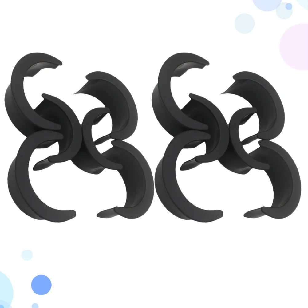 

2Sets Premium Eco-Friendly Plastic Pool Table Pocket Liners 8 Side Accessories Black Easy Install Billiard Net Frame