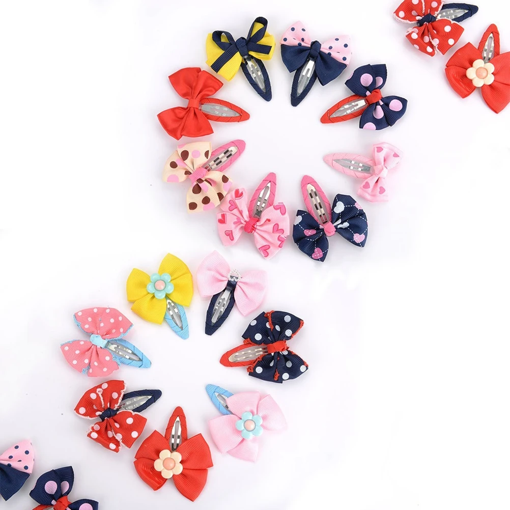 

20pcs Butterfly Bow Hair Clips For Stereo Design Cute Alligator Clips Bangs Ponytail