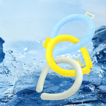 아이스 쿨링 넥 링, 야외 캠핑 하이킹 쿨링 랩 스카프, 아이스팩, 어린이 및 성인용, 여름 쿨러 넥 랩, 냉각 튜브, 신제품 