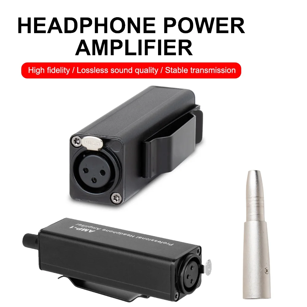

Mini HIFI Headphone Amplifier Converter XLR To 3.5MM Audio Interface Used In Stage Performance Studio Clip Mount Amplifier Conve