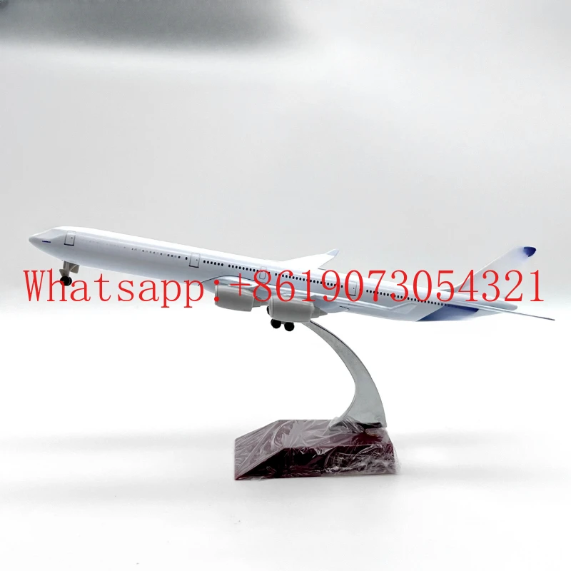 

Китай Airbus A340-600 20 см из цинкового сплава, изысканная модель самолета, орнамент