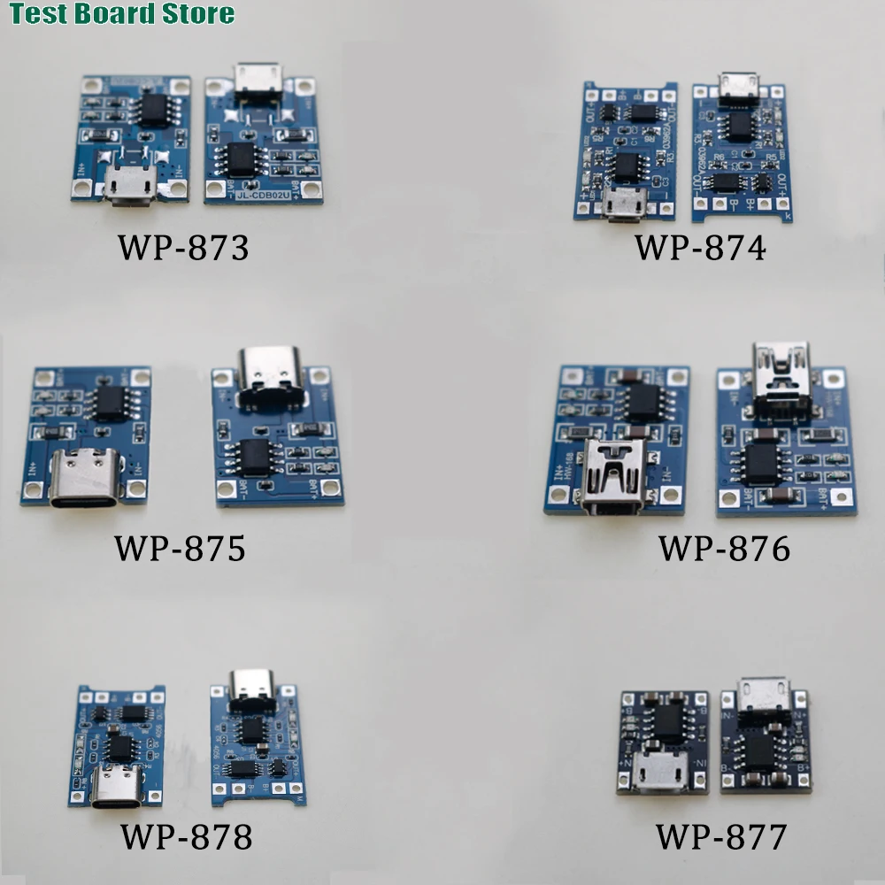 

1Pce 5V 1A Micro USB Type-C Lithium Battery Charging Board+Protection Dual Function USB Interface Charging Protection 2-in-1