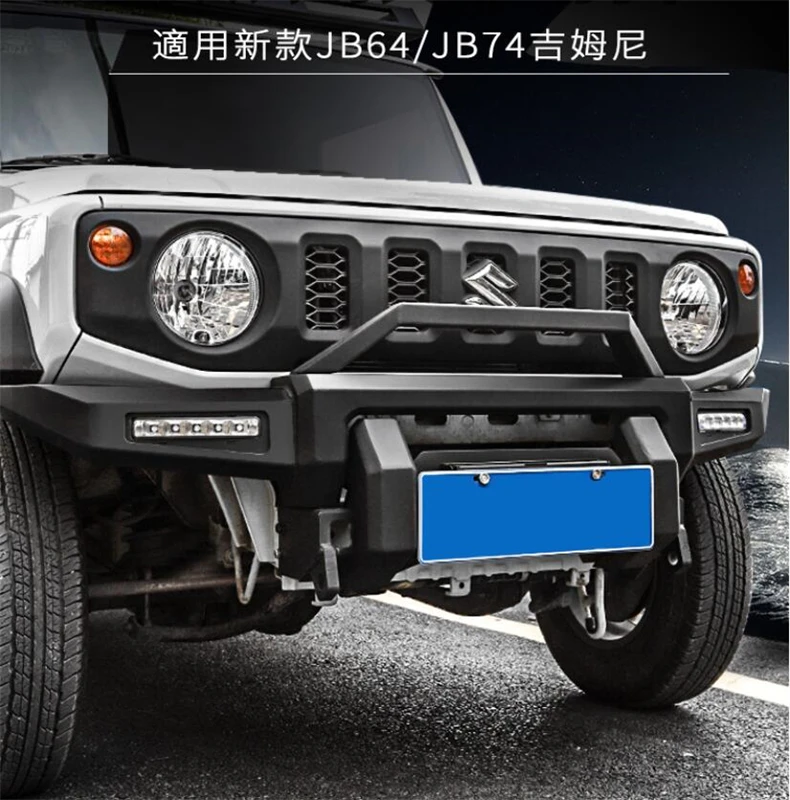 For Suzuki Jimny JB64 JB74 2019 2020 2021 2022 Front Bumper Anti Collision Protector High Quality Stainless Steel & Aluminum