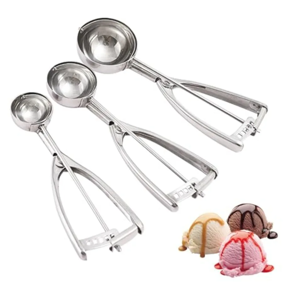 Melon baller Scoop, Melon Baller, Ice Cream Scoop Cookie Scoops Cookie Scoops for Baking Set of 3 Include L/M/S for Fruit, Cupc — купить у AliExpress WW
