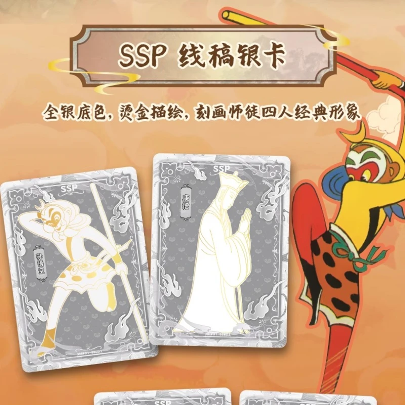 بطاقات فنية رسمية من سلسلة القرد الملك الأصلية لشخصيات الرسوم المتحركة مجموعات محيطية بطاقات ألعاب تذكارية هدايا العيد #5